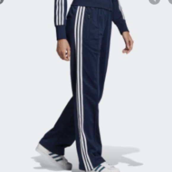 adidas Pants - Adidas Straight Leg Navy Blue Track Pants